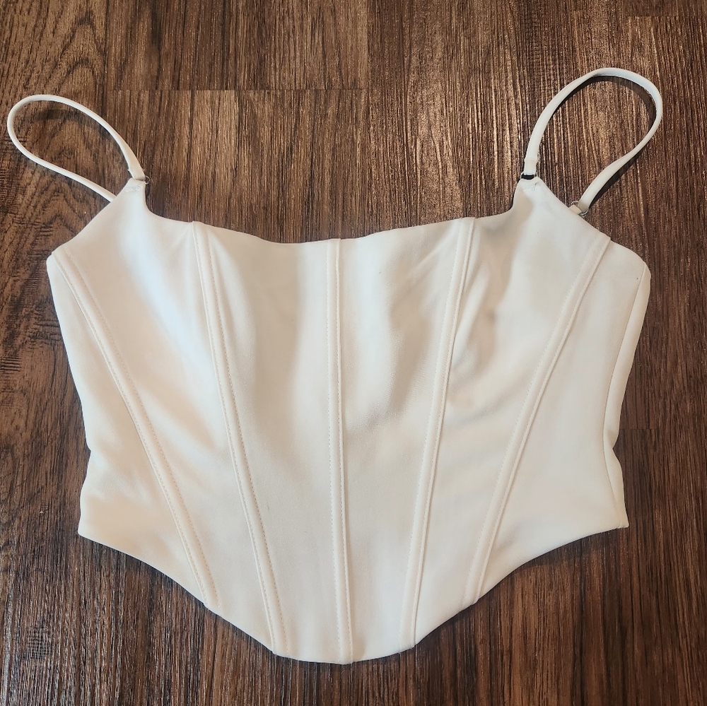 White Fox Corset Top